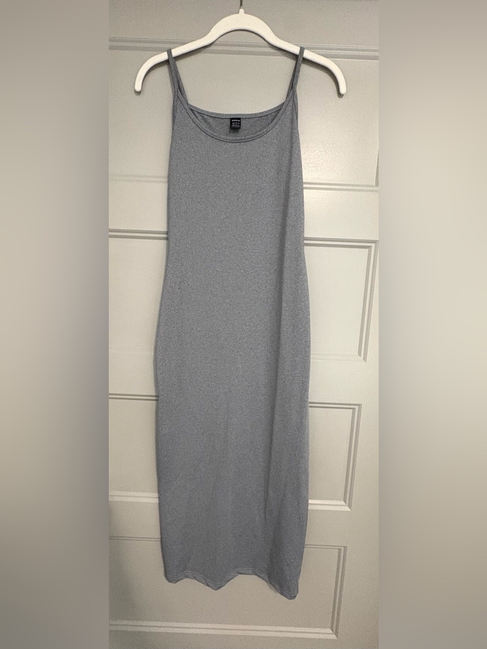 SHEIN Light Gray Spaghetti Strap Maxi Dress